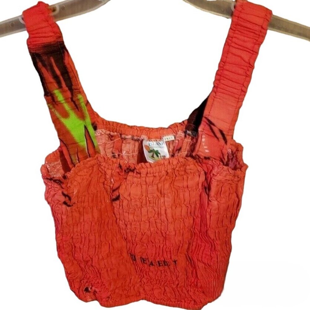 Island Expressions Top Elastic Free Shoulder Straps